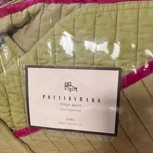VINTAGE KING POTTERY BARN QUILT/SHAMS